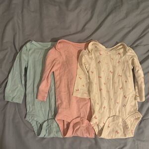 Great Condition! Set of 3 Girl Onesies, 12 Months